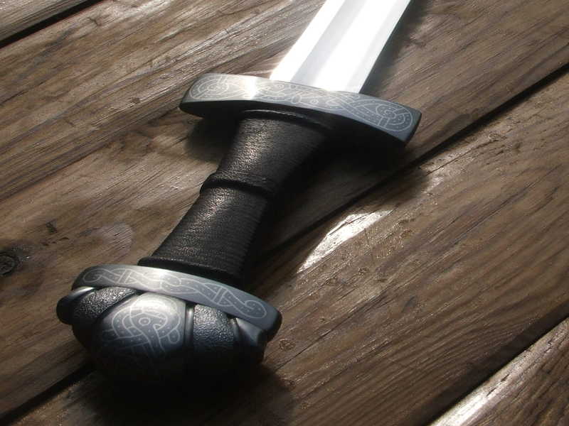 Silver inlaid Viking Sword